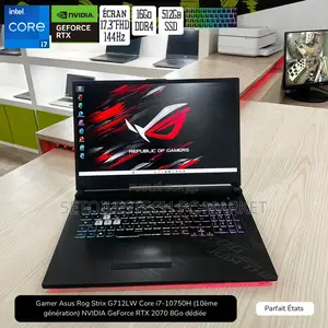 New Ordinateur Portable Asus ROG Strix G17 16GB Intel Core I7 SSD 512GB