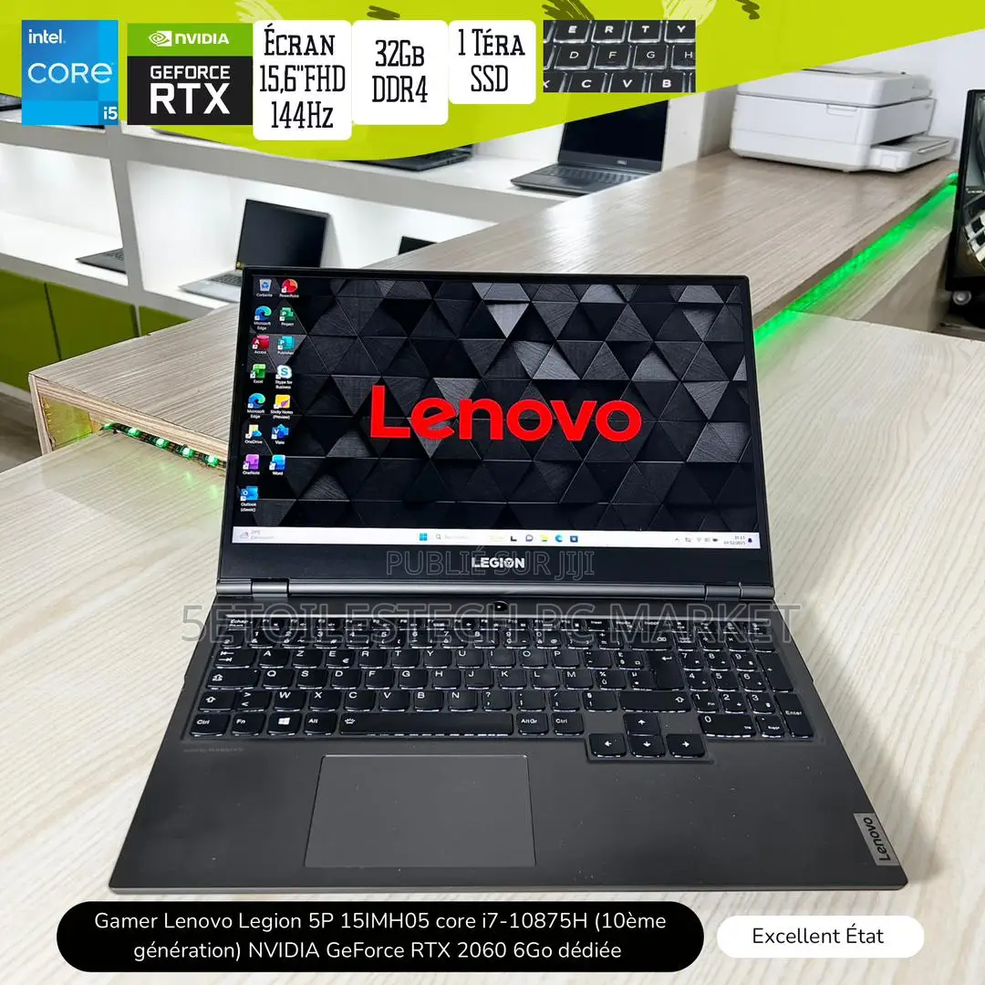 New Ordinateur Portable Lenovo Legion 5 32GB Intel Core I7 SSD 1T