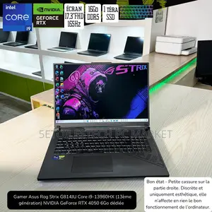 Photo - New Ordinateur Portable Asus ROG Strix G731G 16GB Intel Core I9 SSD 1T