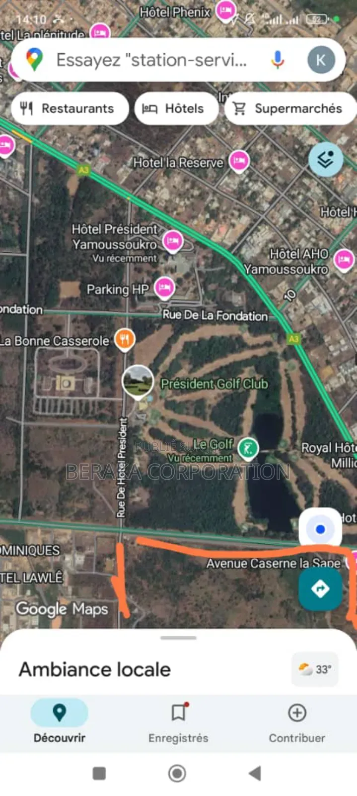 2 Hectares en Vente Avec Tfa Urban Sur 25 Hectares a Yamoussoukro