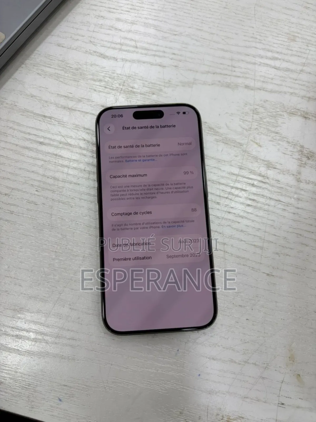 Apple iPhone 15 Pro 128 GB Doré