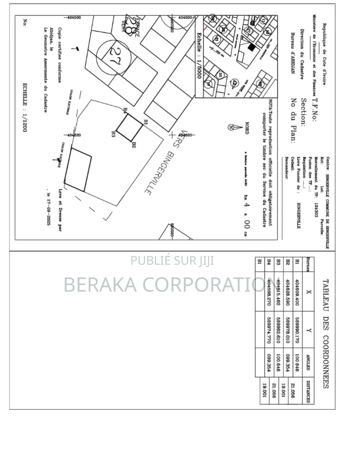 Partenariat Construction A Cocody Danga Sur 700m2