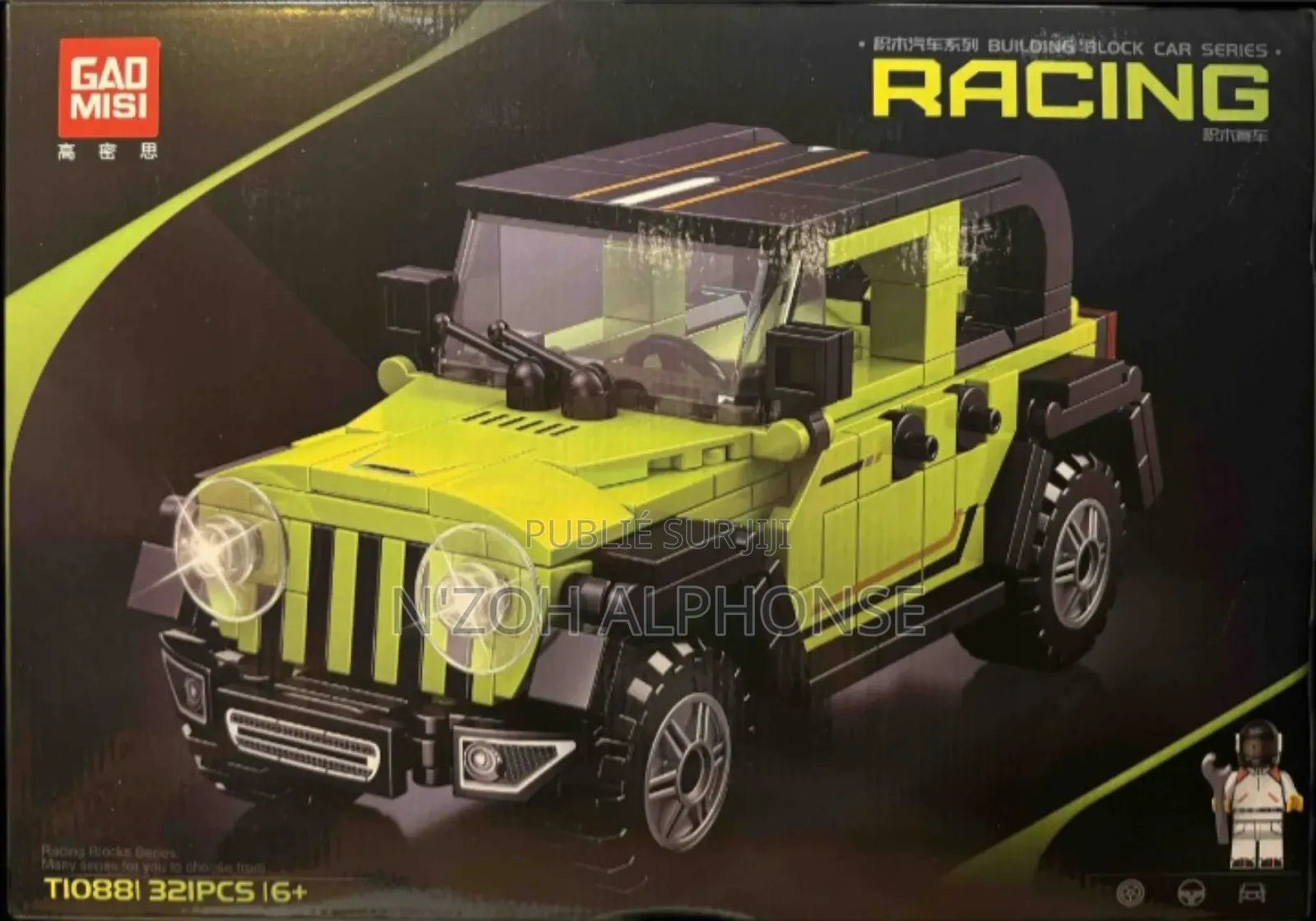 Blocs De Construction 3d, Jeep Verte, Course