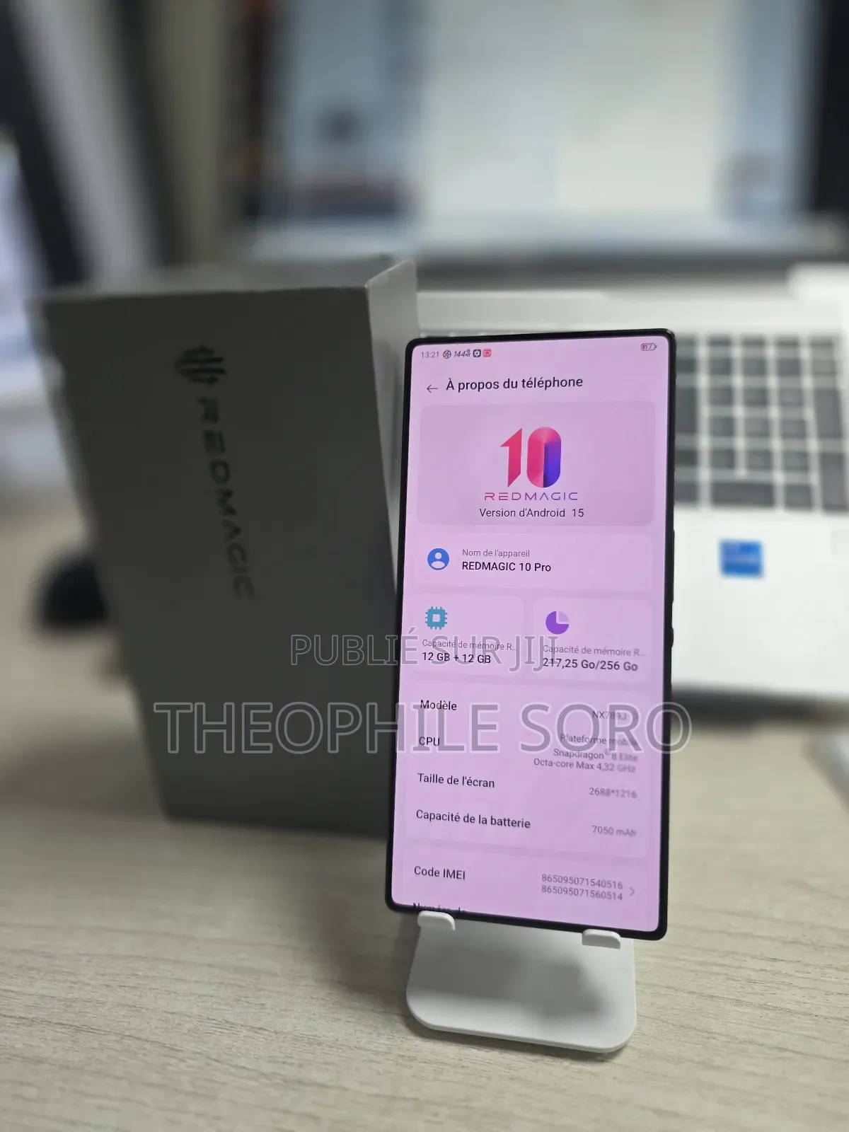 ZTE nubia RedMagic 10 Pro 256 GB Rouge