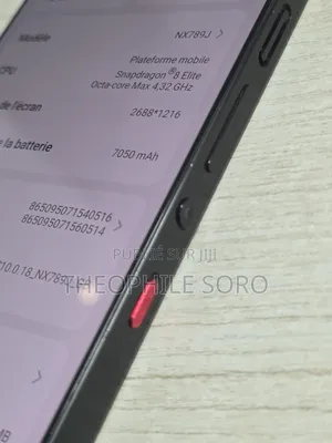 ZTE nubia RedMagic 10 Pro 256 GB Rouge