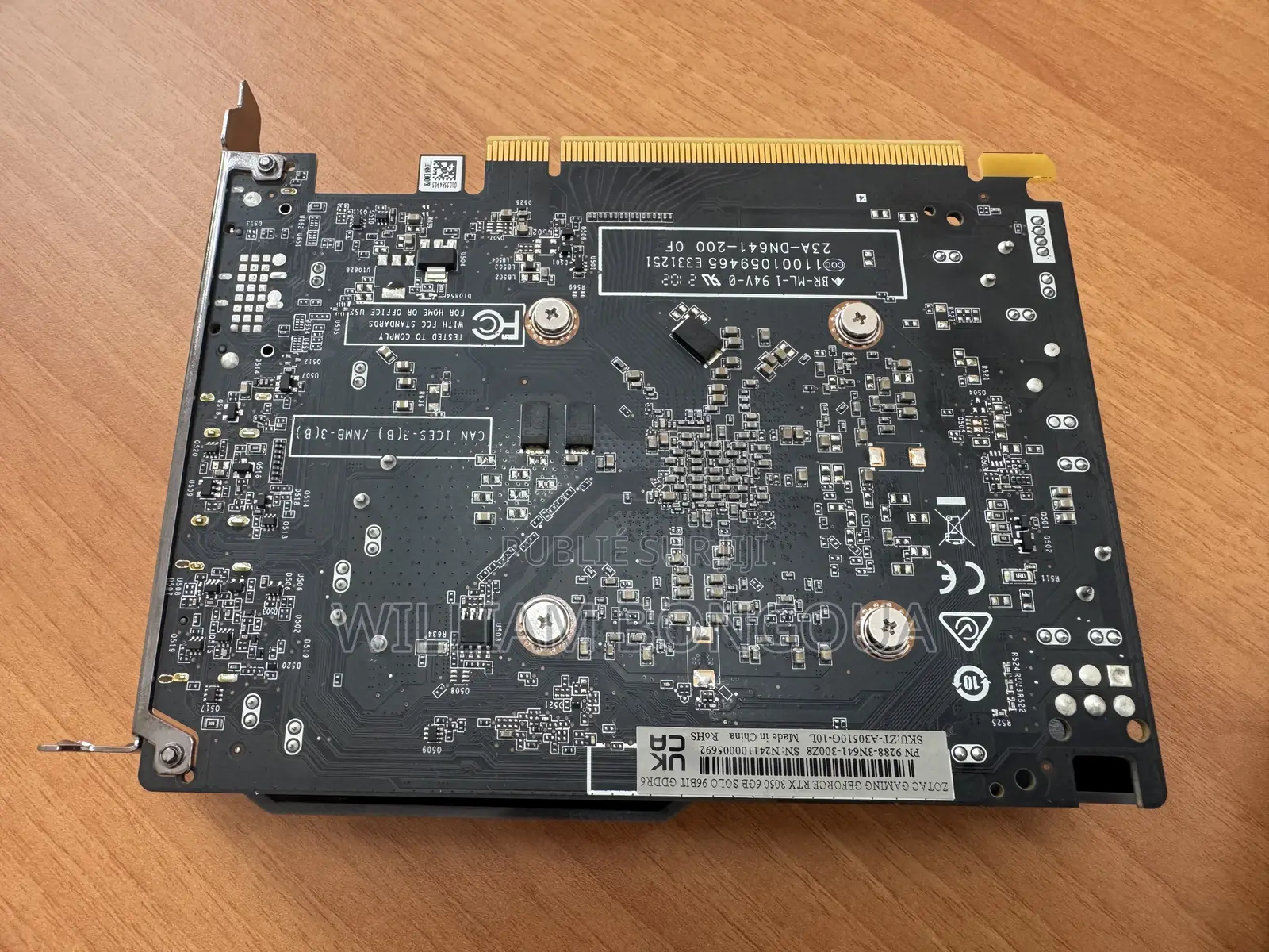 Carte Graphique Zotac Gaming Geforce RTX 3050 6go Gddr6 Solo