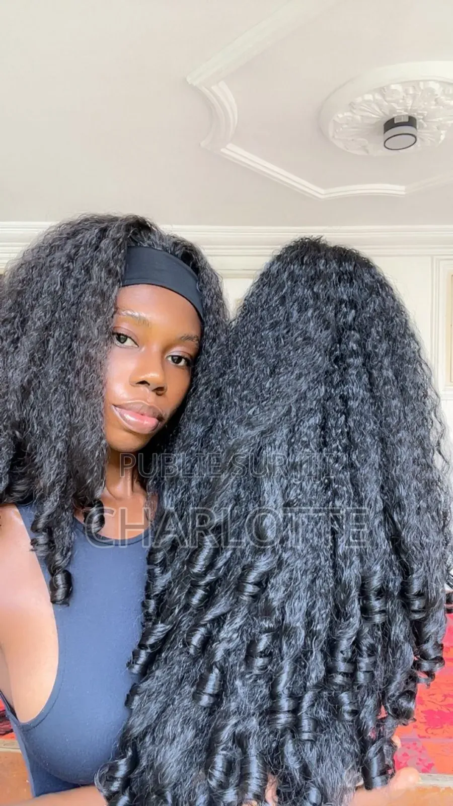 Perruque Bandeau Wig (Pose Sans Colle)