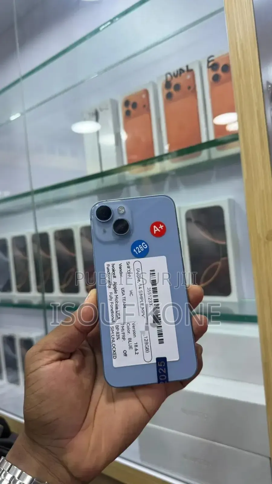 New Apple iPhone 14 128 GB Argenté
