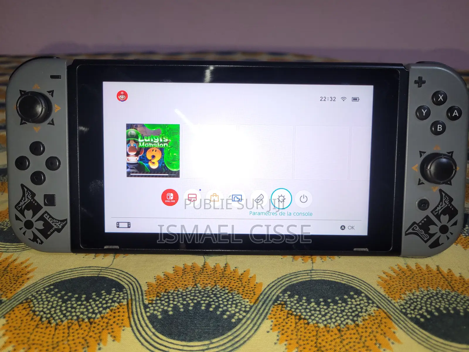 Nintendo Switch Non Craquée + Tous Les Accessoires + Un Jeu