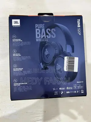 Photo - JBL Tune 520bt – Casque Auriculaire Sans Fil – Autonomie 57h – Bleu