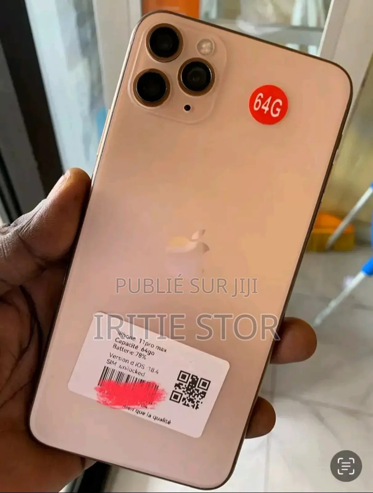 Apple iPhone 11 Pro Max 256 GB Or rose