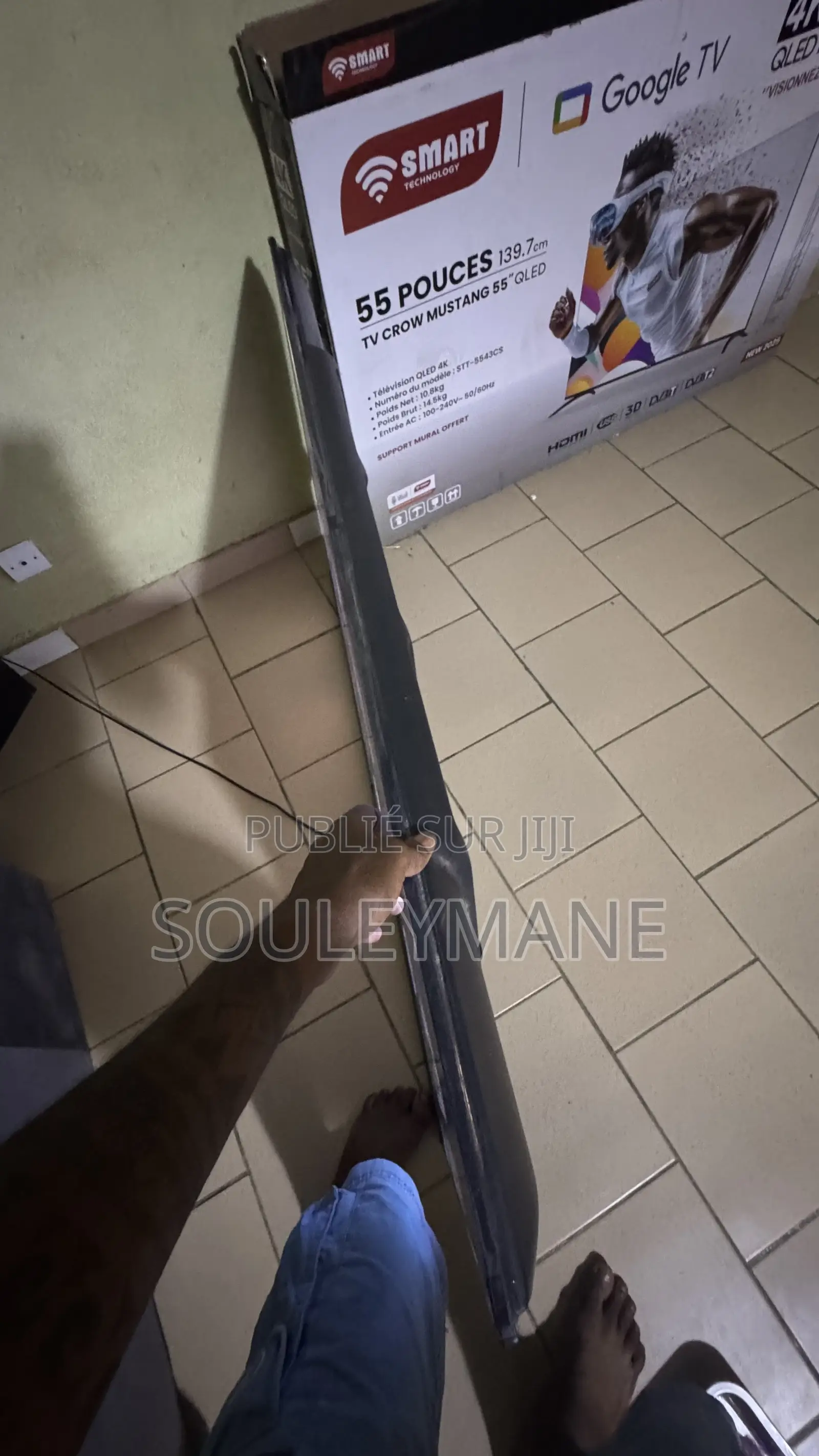 Tv 55" Qled - Smart Technology (Google Tv)