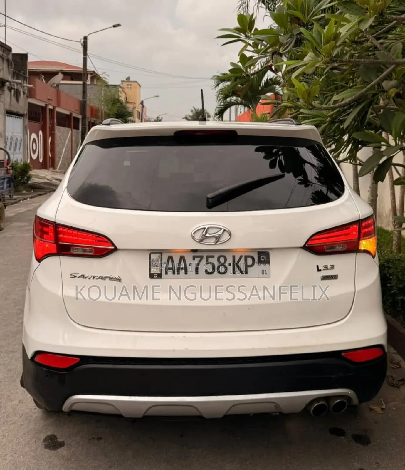 Hyundai Santa Fe 2013 Blanc