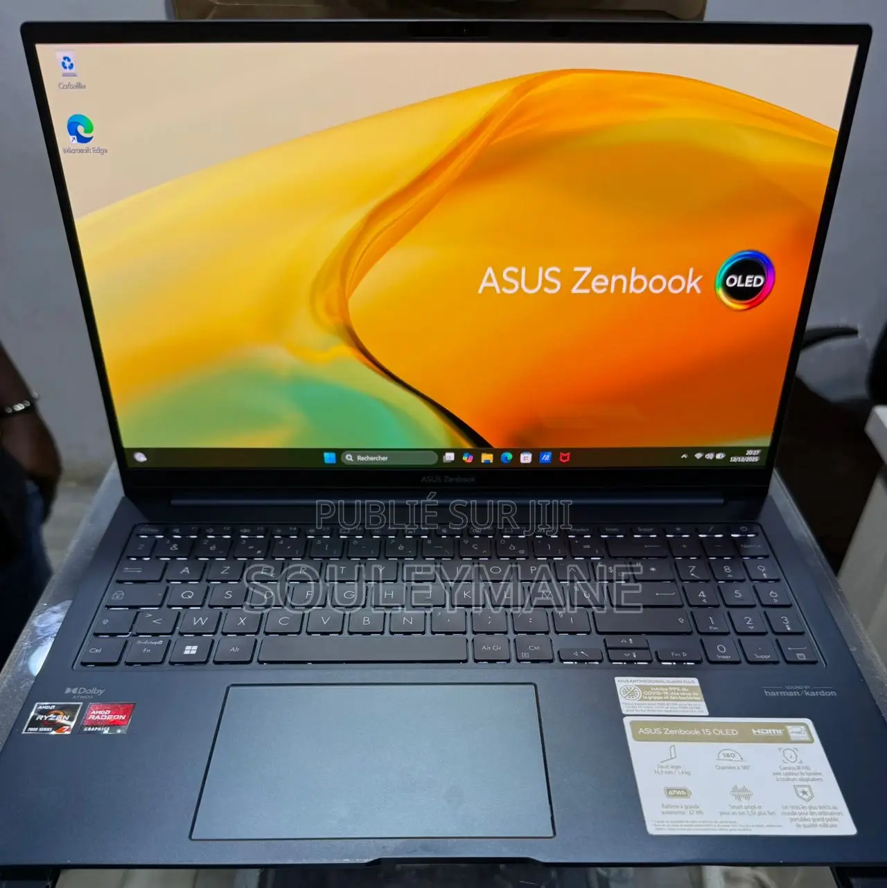 Asus ZenBook Pro 15 UX580GE 16GB AMD Ryzen 7 SSD 512GB
