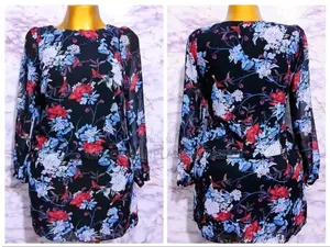 Photo - Élégant Haut Floral. Solde :Tout À 1500fcfa