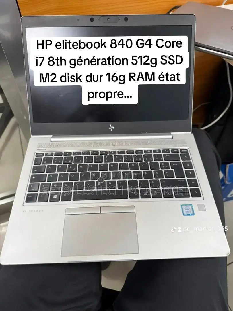 Ordinateur Portable HP EliteBook 840 16GB Intel Core I7 SSD 512GB