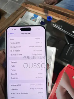 Apple iPhone 15 Pro Max 256 GB Gris