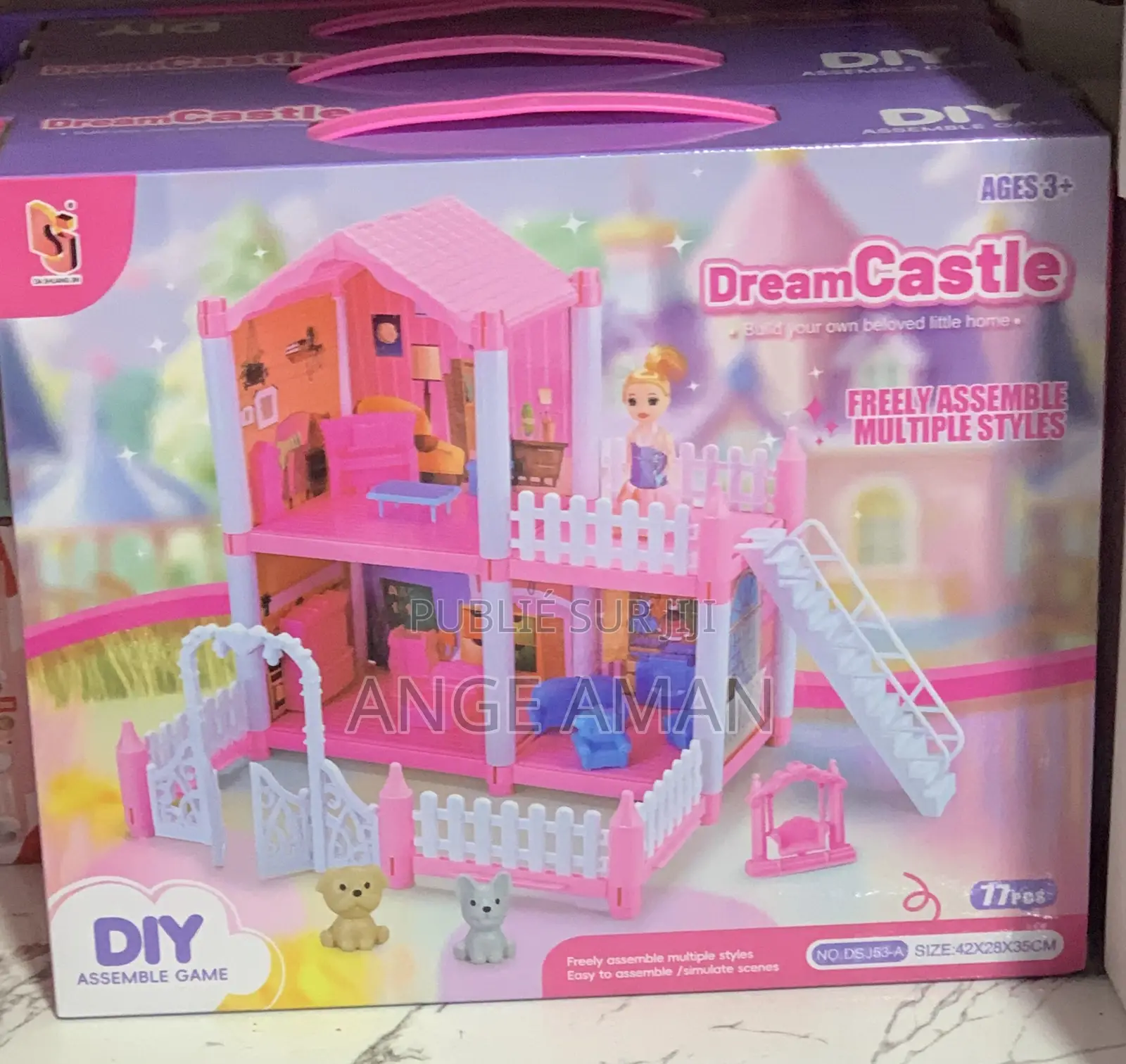 Maison De Poupée “Dream Castle” – Jeu Diy Assemblage (77 Pièces)