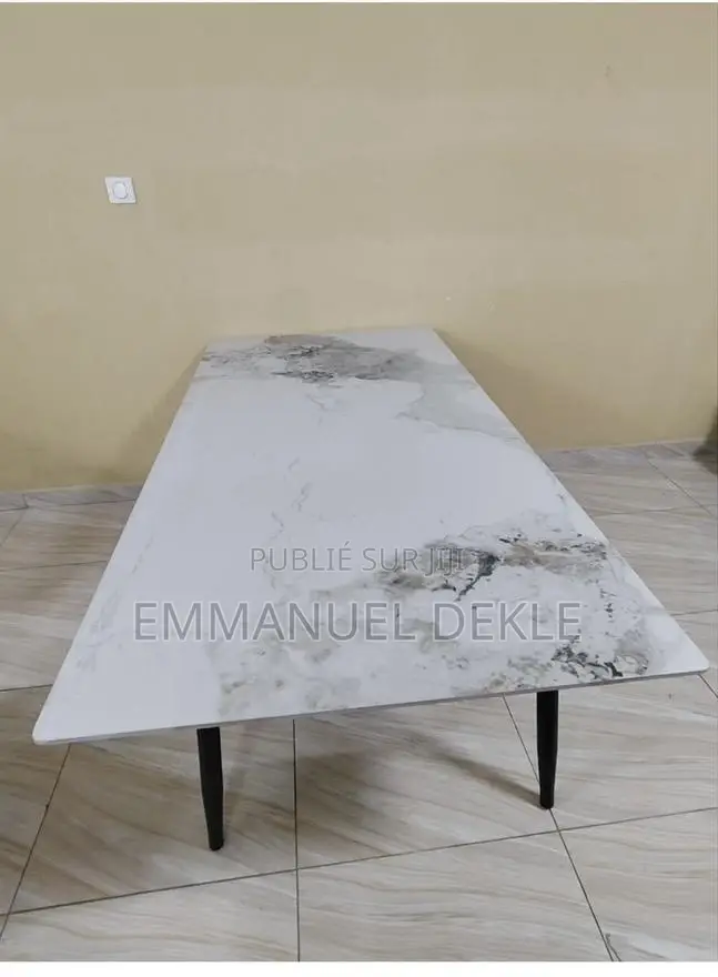 Table À Manger en Marbre Sans Chaise De 6place