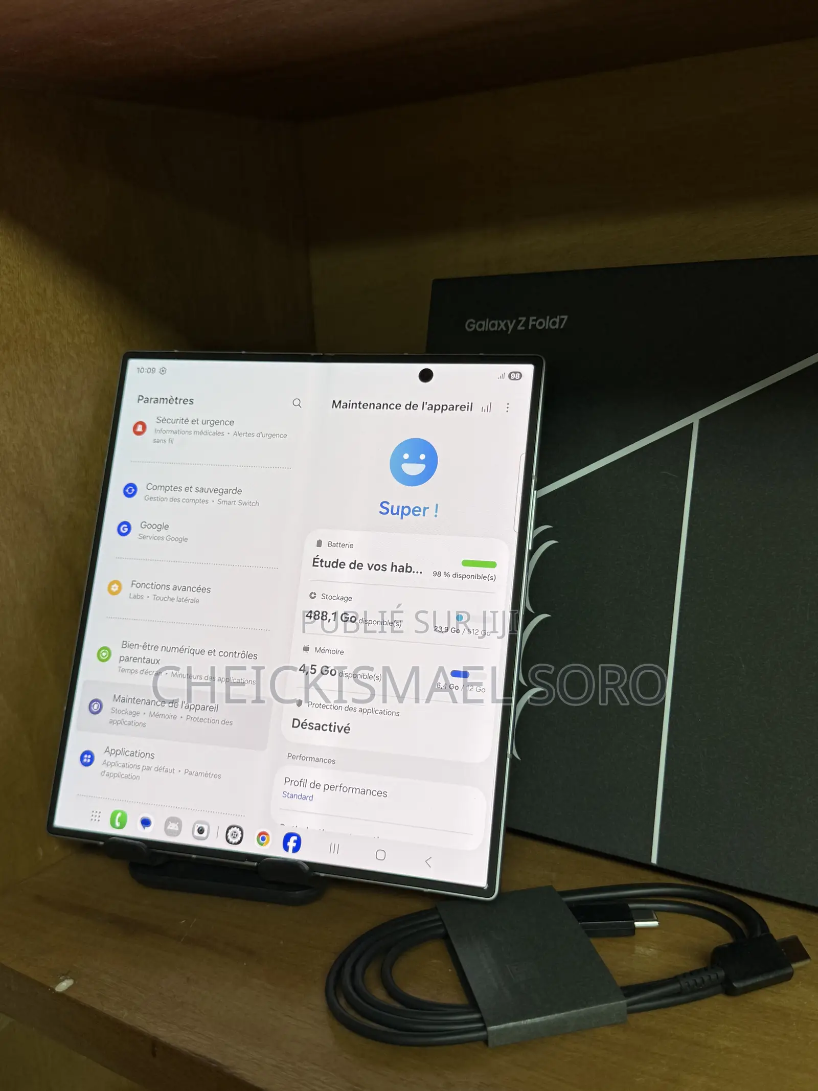 Samsung Galaxy Z Fold7 512 GB Argenté
