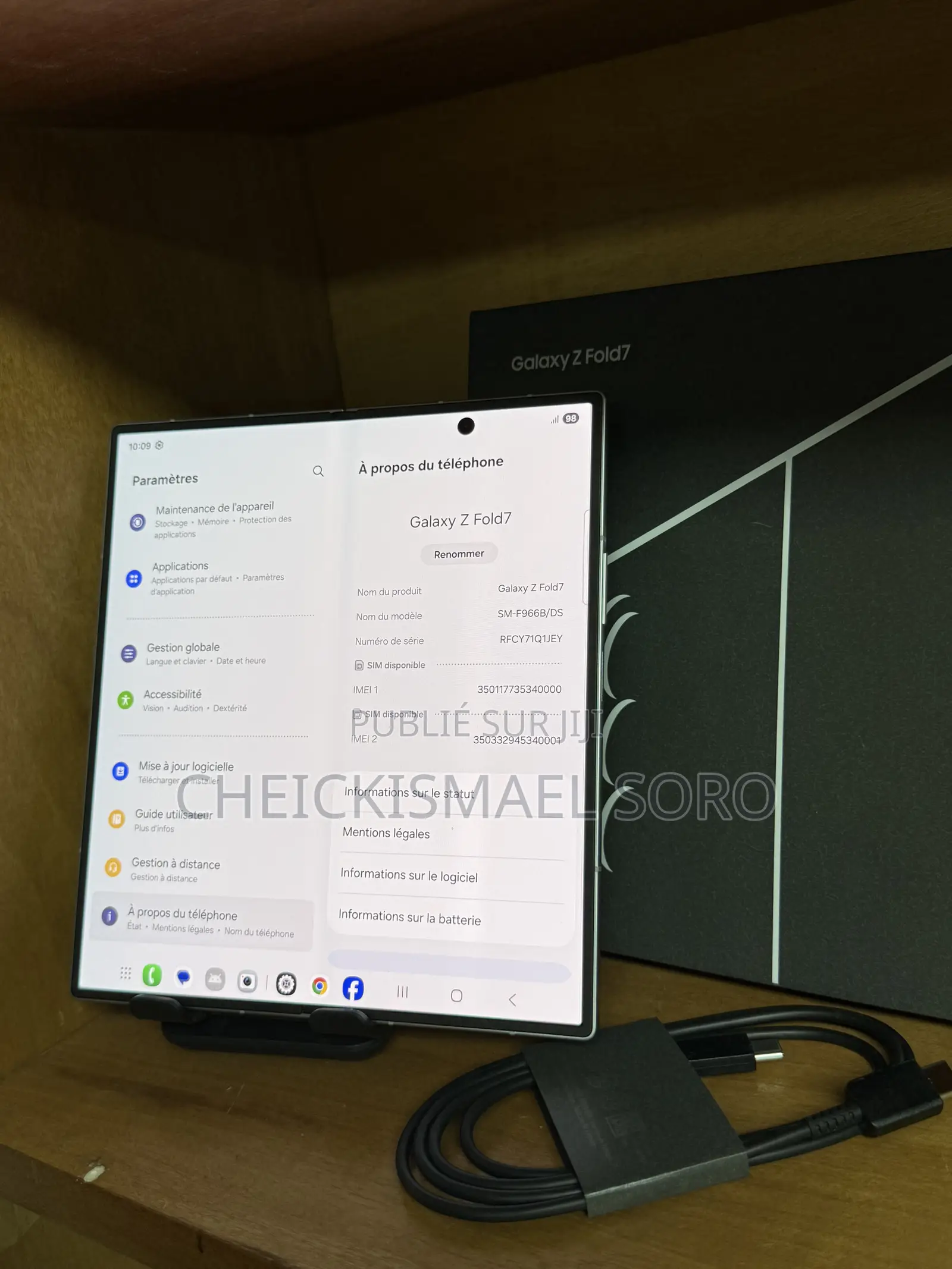 Samsung Galaxy Z Fold7 512 GB Argenté