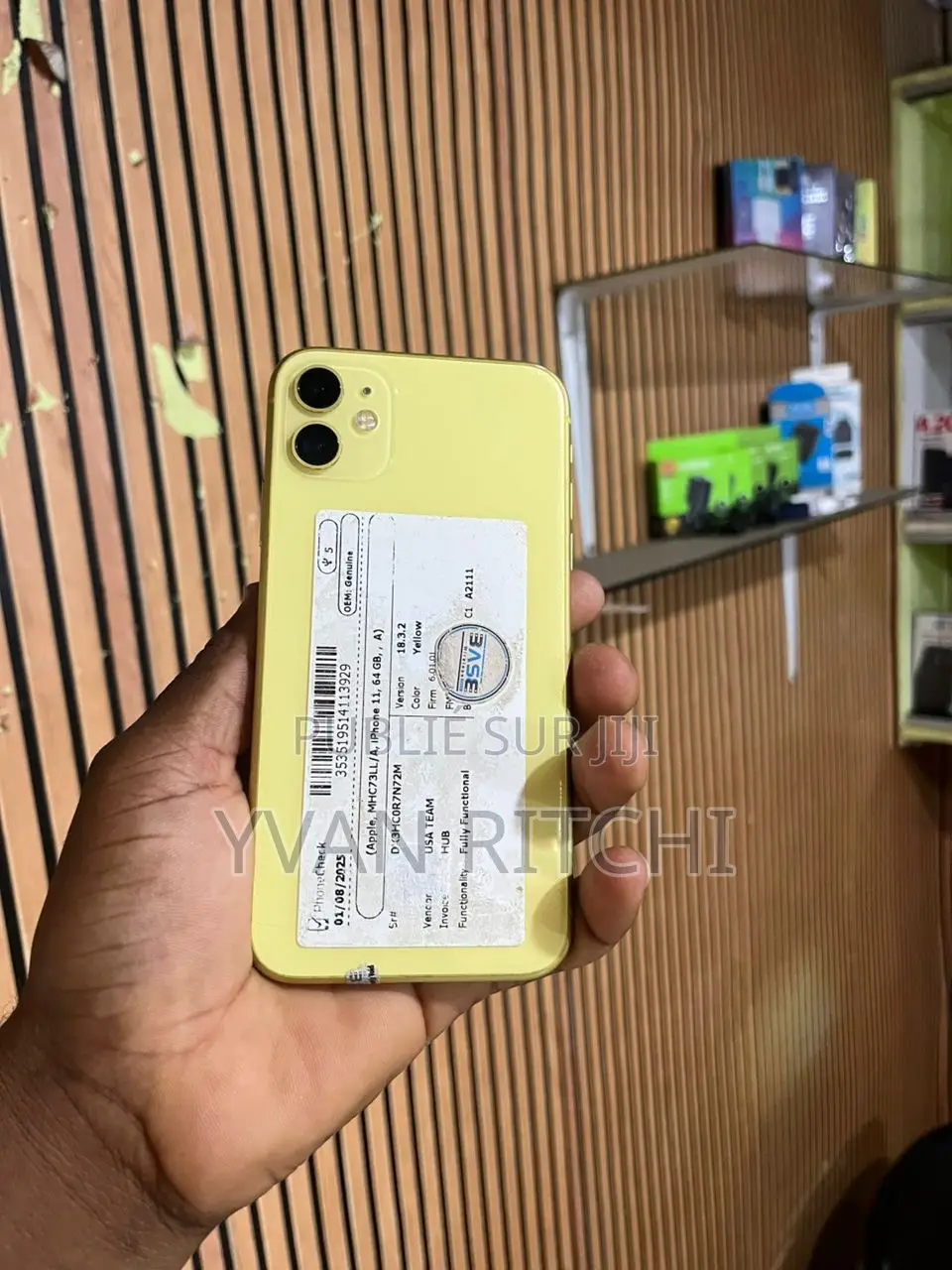 Apple iPhone 11 64 GB Jaune