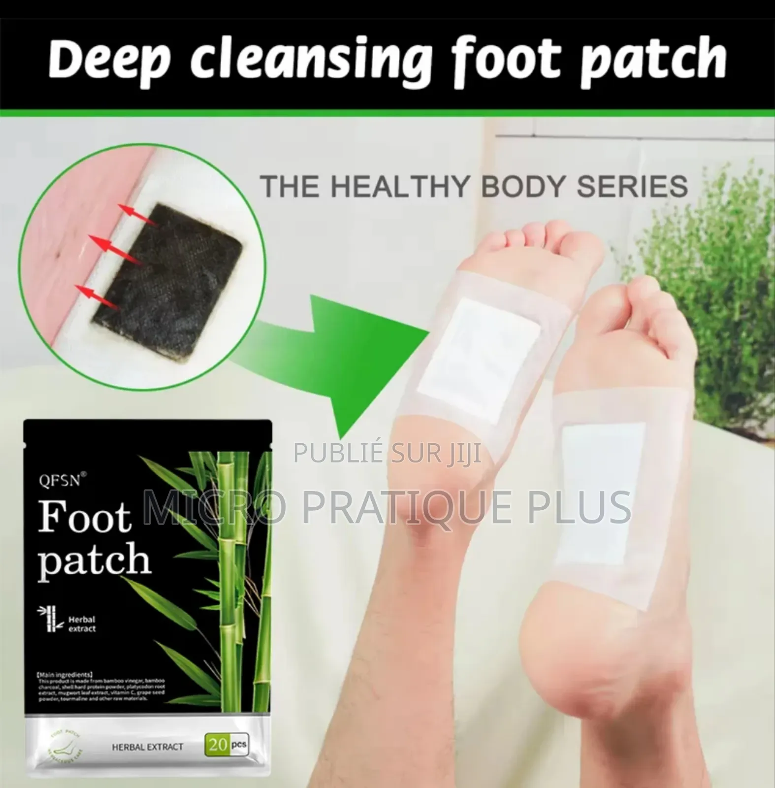 20 Pcs, Patchs Détox Plantaires Pour Pieds