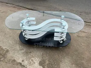 Table Centrale en Verre Trempé - Solide Et Durable