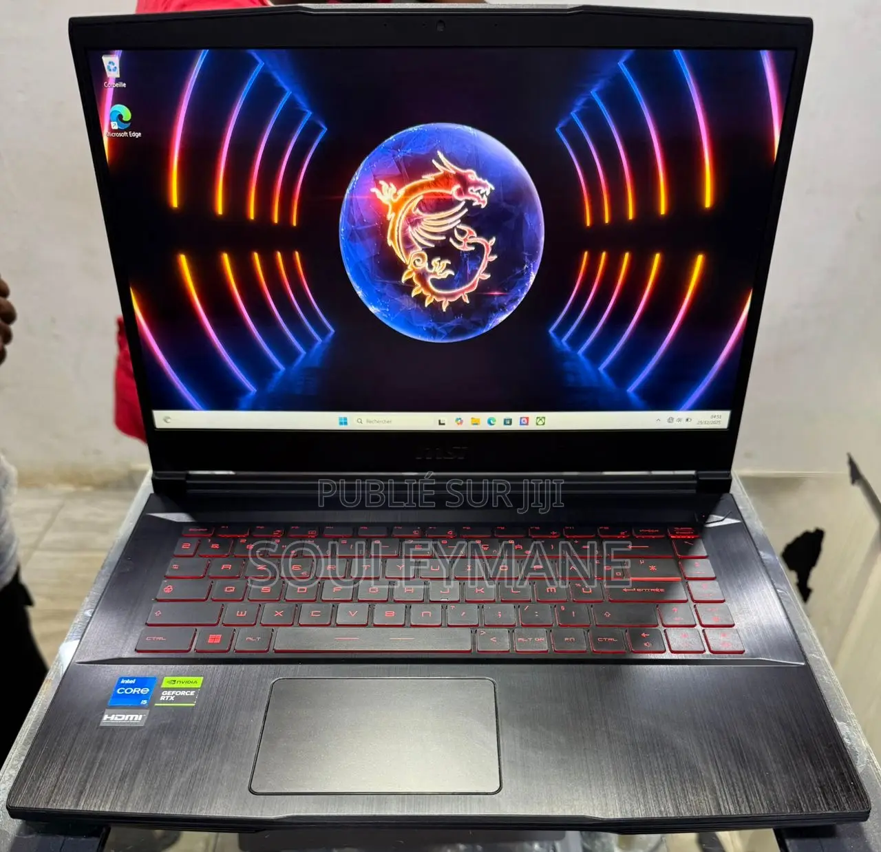 Ordinateur Portable MSI GF63 16GB Intel Core I5 SSD 512GB