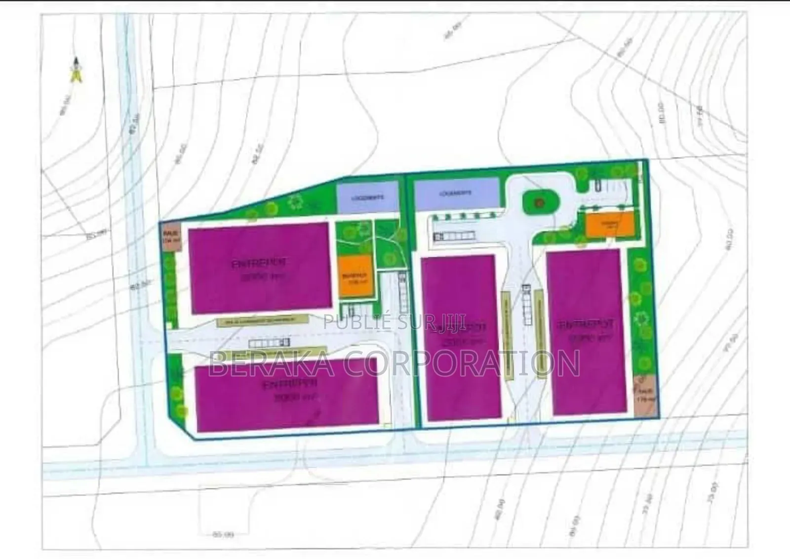 2 Hectares en Vente Avec Acd Autoroute Du Nord Avant Péage Cote Gauche