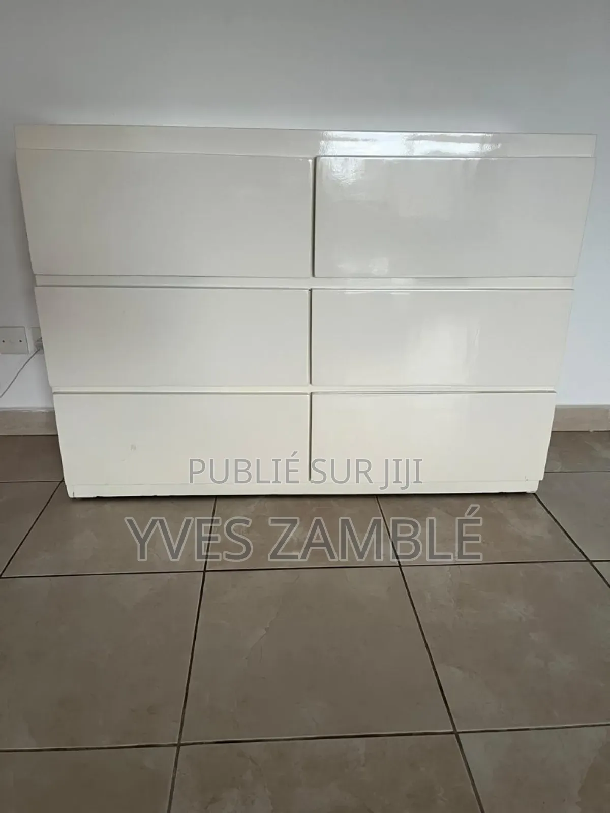 Commode 6 Tiroirs Blancs 65 Mille