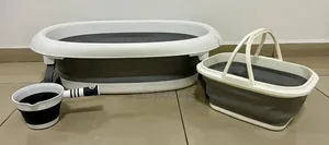 Baignoire Bébé Avec Ses Éléments Pliable 10mille L Ensemble