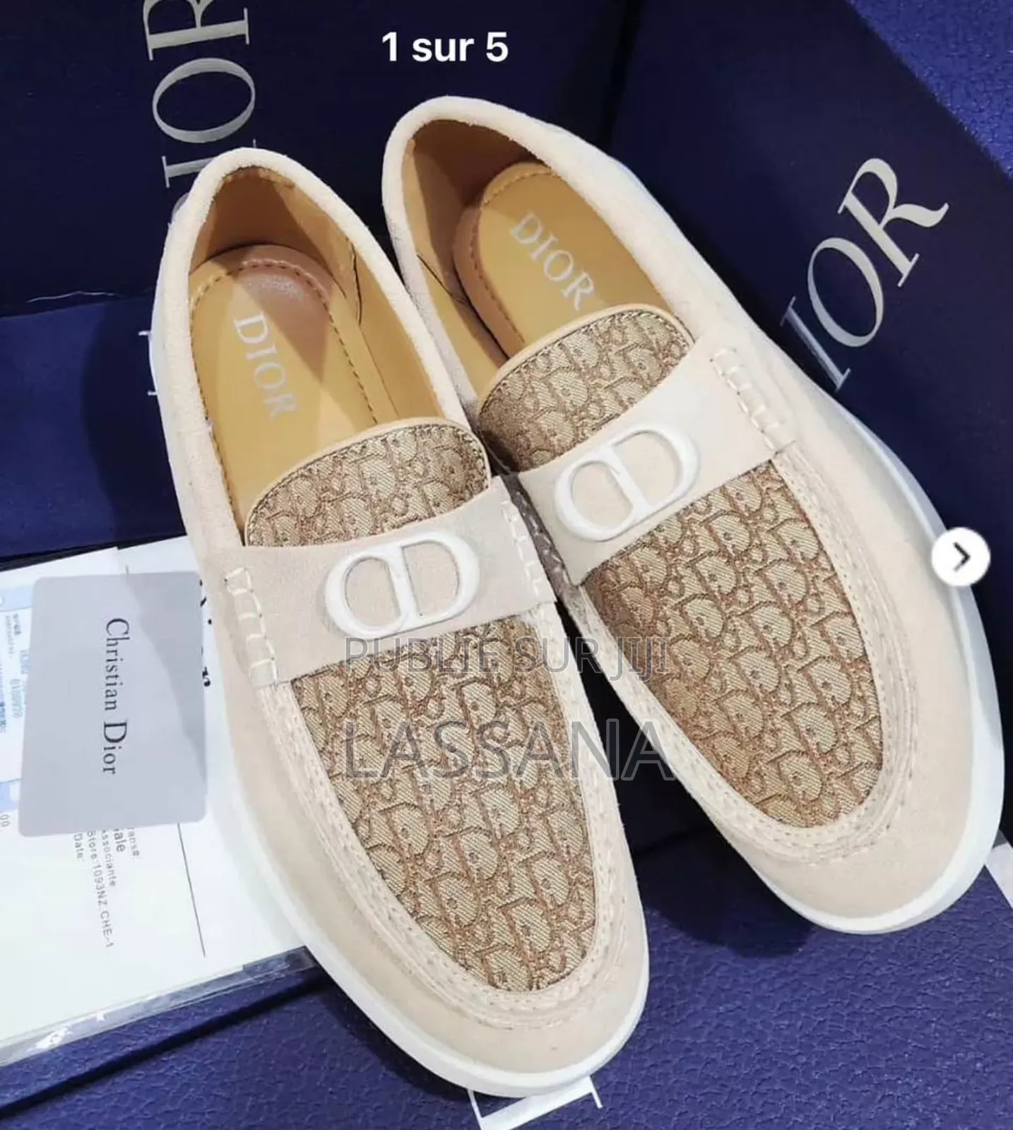 Mocassins Dior Granville en Suède