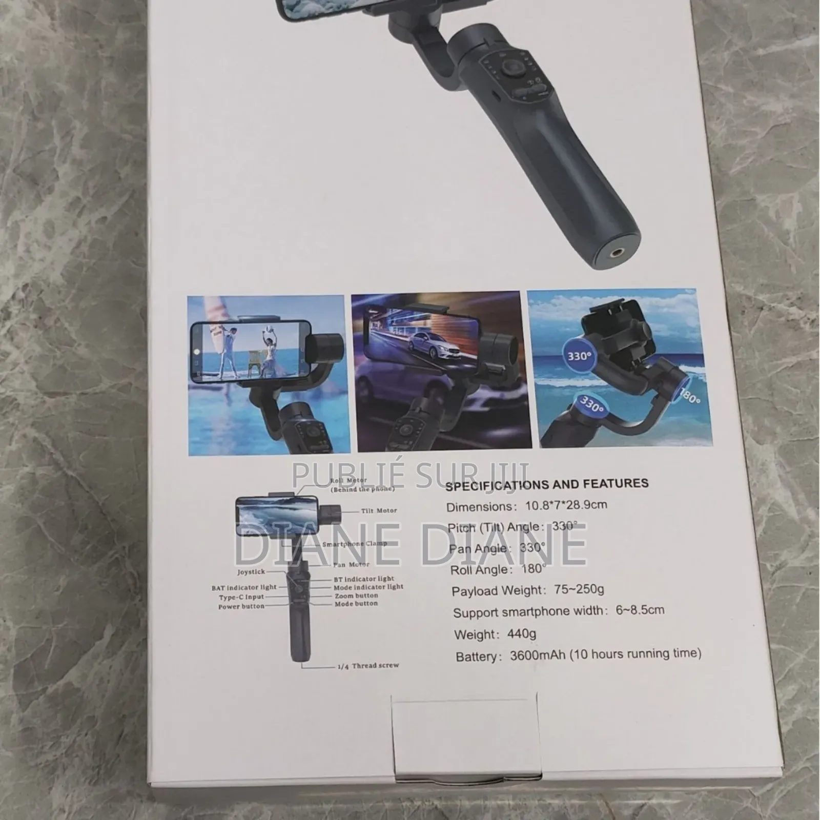 Stabilisateur De Cardan Triaxial Pour Téléphone Portable