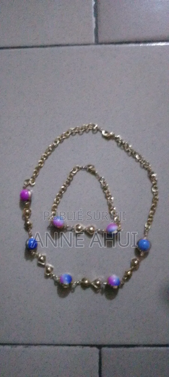 Ensemble Chaine Et Bracelet