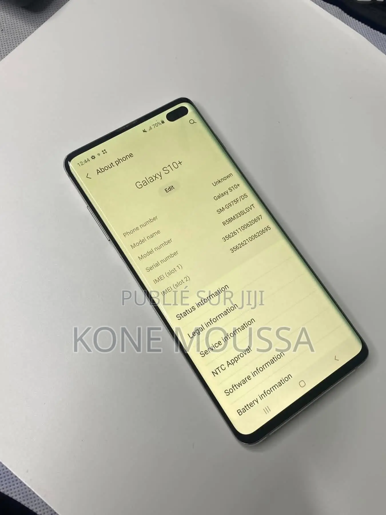 Samsung Galaxy S10 Plus 128 GB Blue