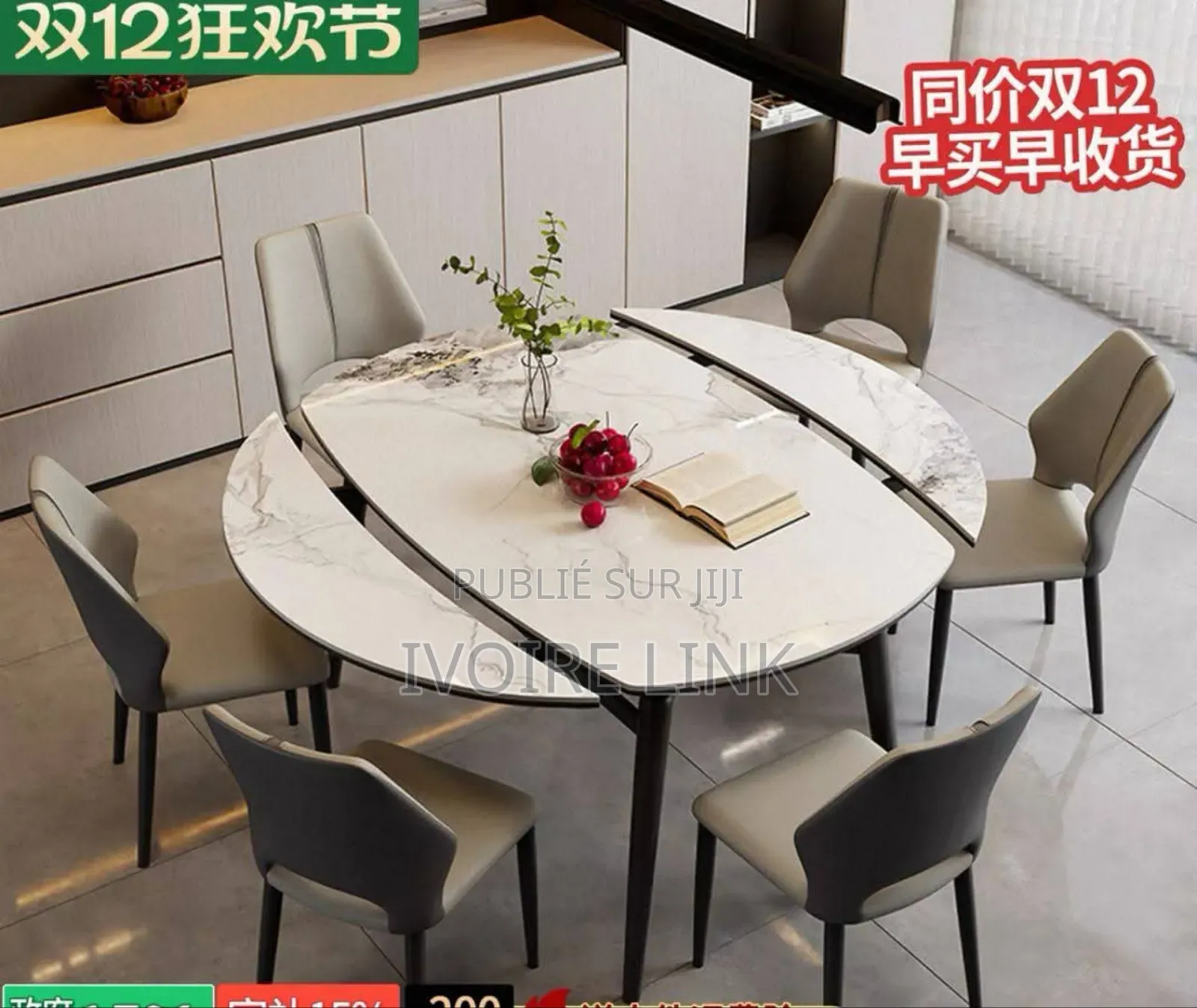 Table Ronde 6 Places Extensible