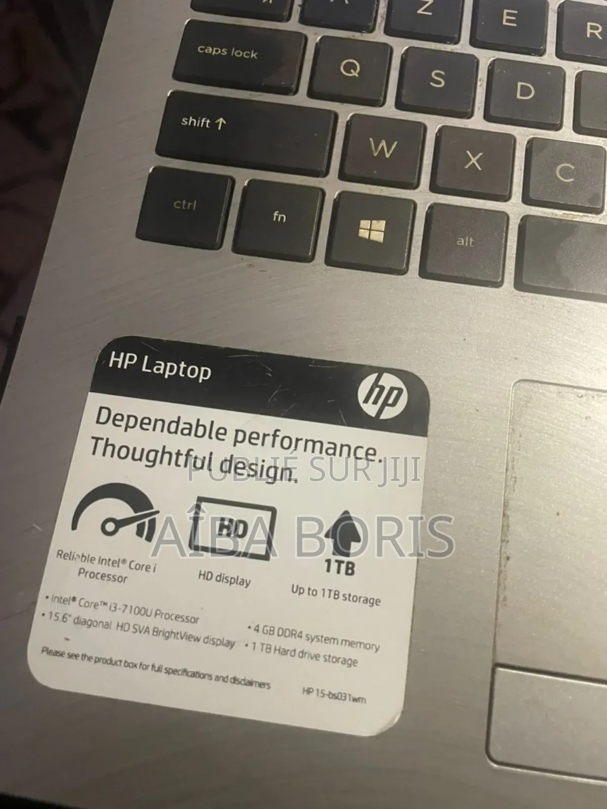 Ordinateur Portable HP 15 4GB Intel Core I3 HDD 500GB