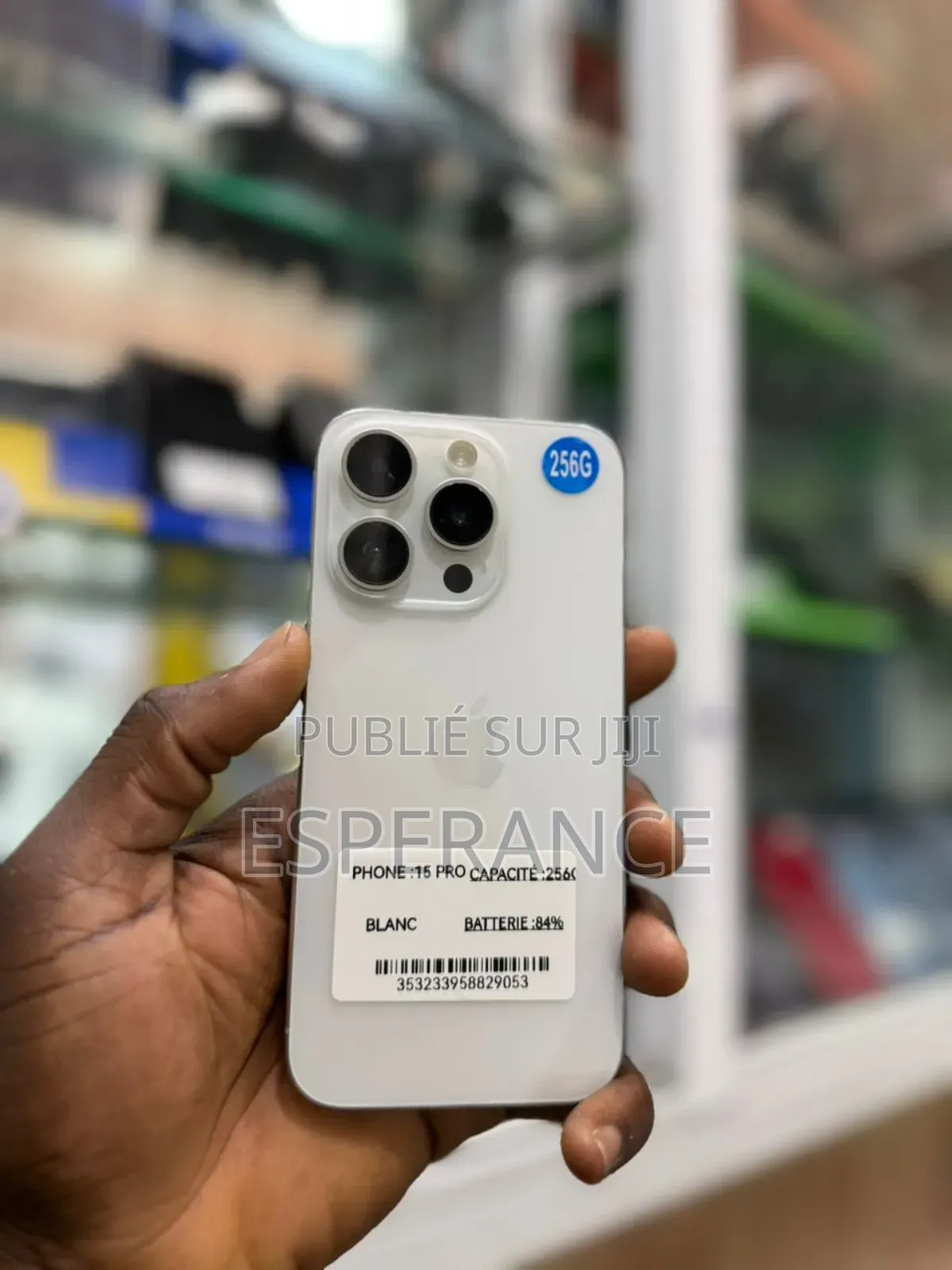 Apple iPhone 15 Pro 256 GB Blanc