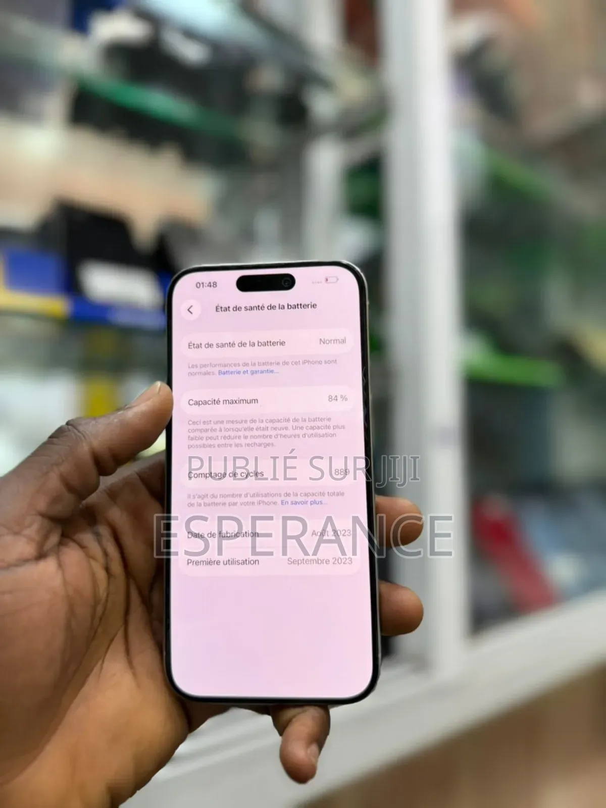 Apple iPhone 15 Pro 256 GB Blanc