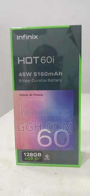 New Infinix Hot 60i 128 GB Argenté