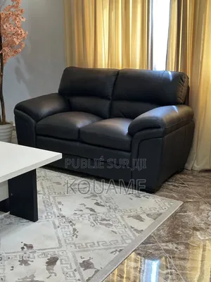 Salon d'Intérieur en Cuir Neuf