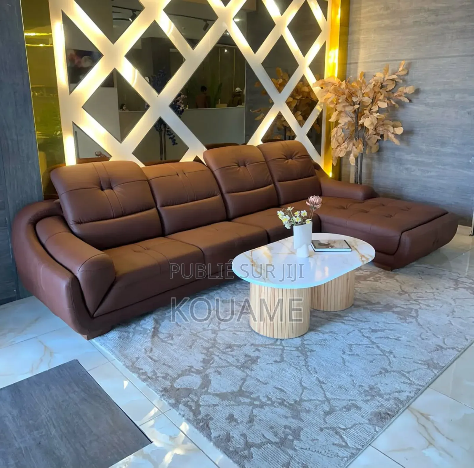 Canapé d'Angle en Cuir Neuf Disponible