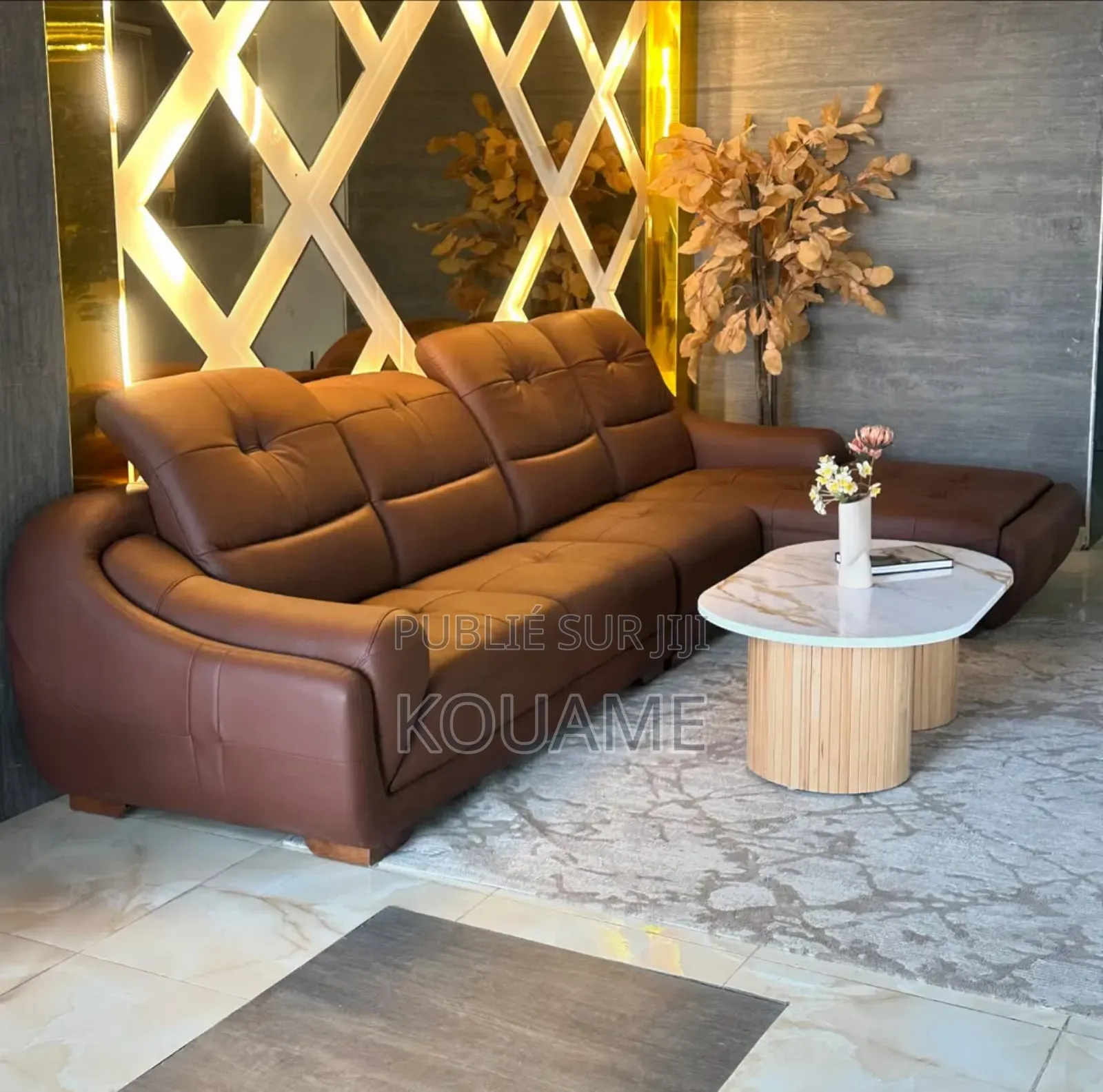 Canapé d'Angle en Cuir Neuf Disponible