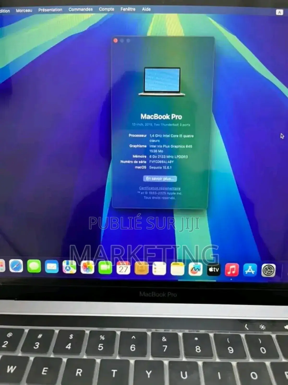 New Ordinateur Portable Apple MacBook 2019 8GB AMD Ryzen 7 SSD 256GB