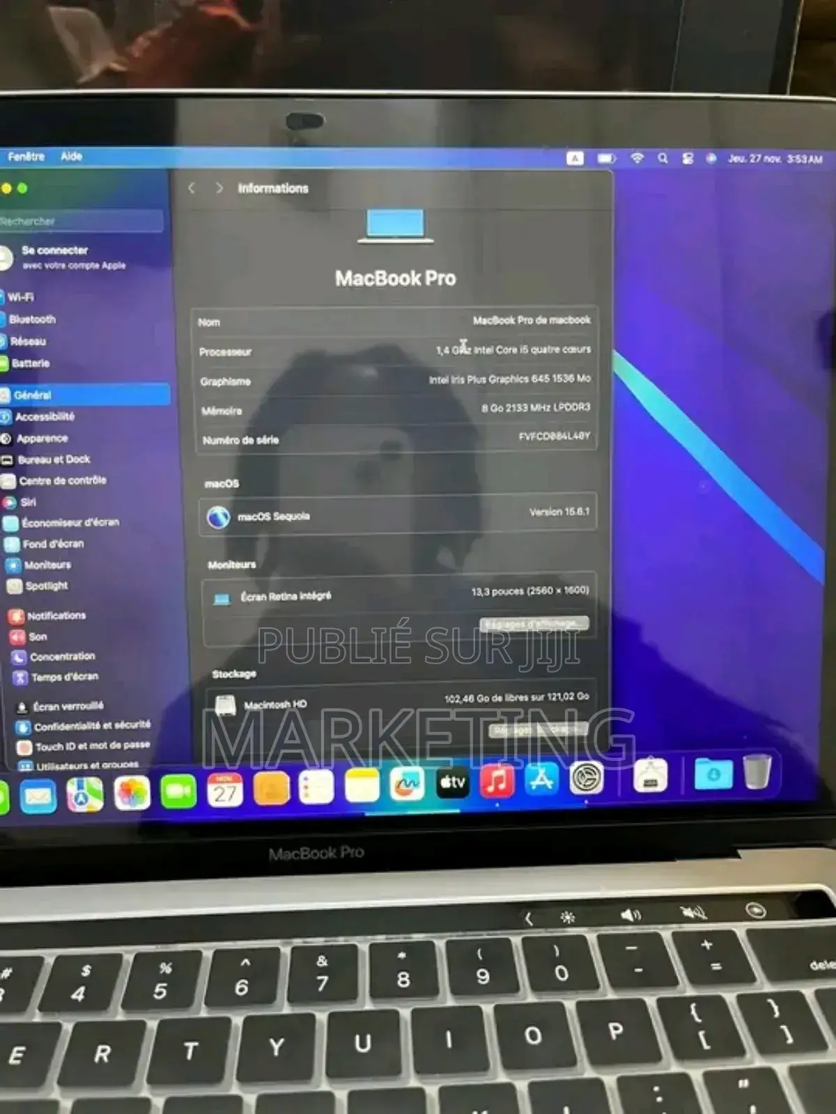 New Ordinateur Portable Apple MacBook 2019 8GB AMD Ryzen 7 SSD 256GB