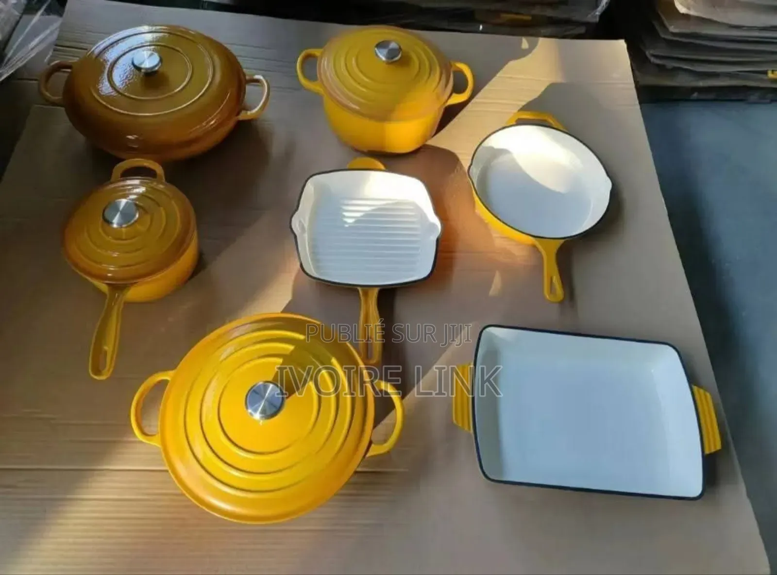 Ensemble De Cuisine En Fonte 7 Pièces