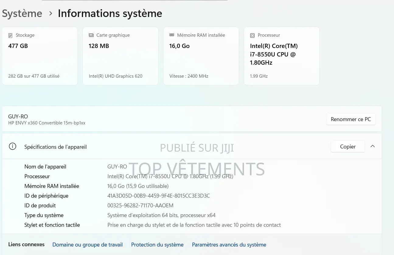 HP Envy X360 Convertible 15 Es2xx 16GB Intel Core I7 SSD 500GB