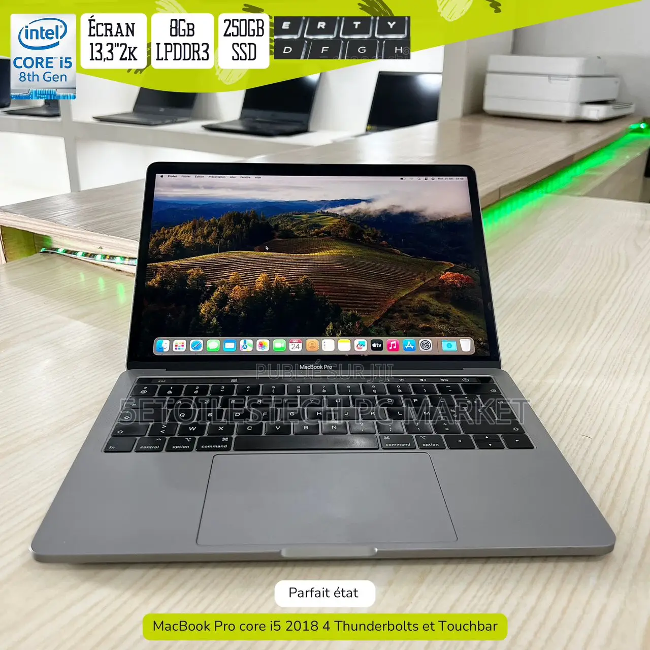 Ordinateur Portable Apple MacBook Pro 2018 8GB Intel Core I5 SSD 256GB
