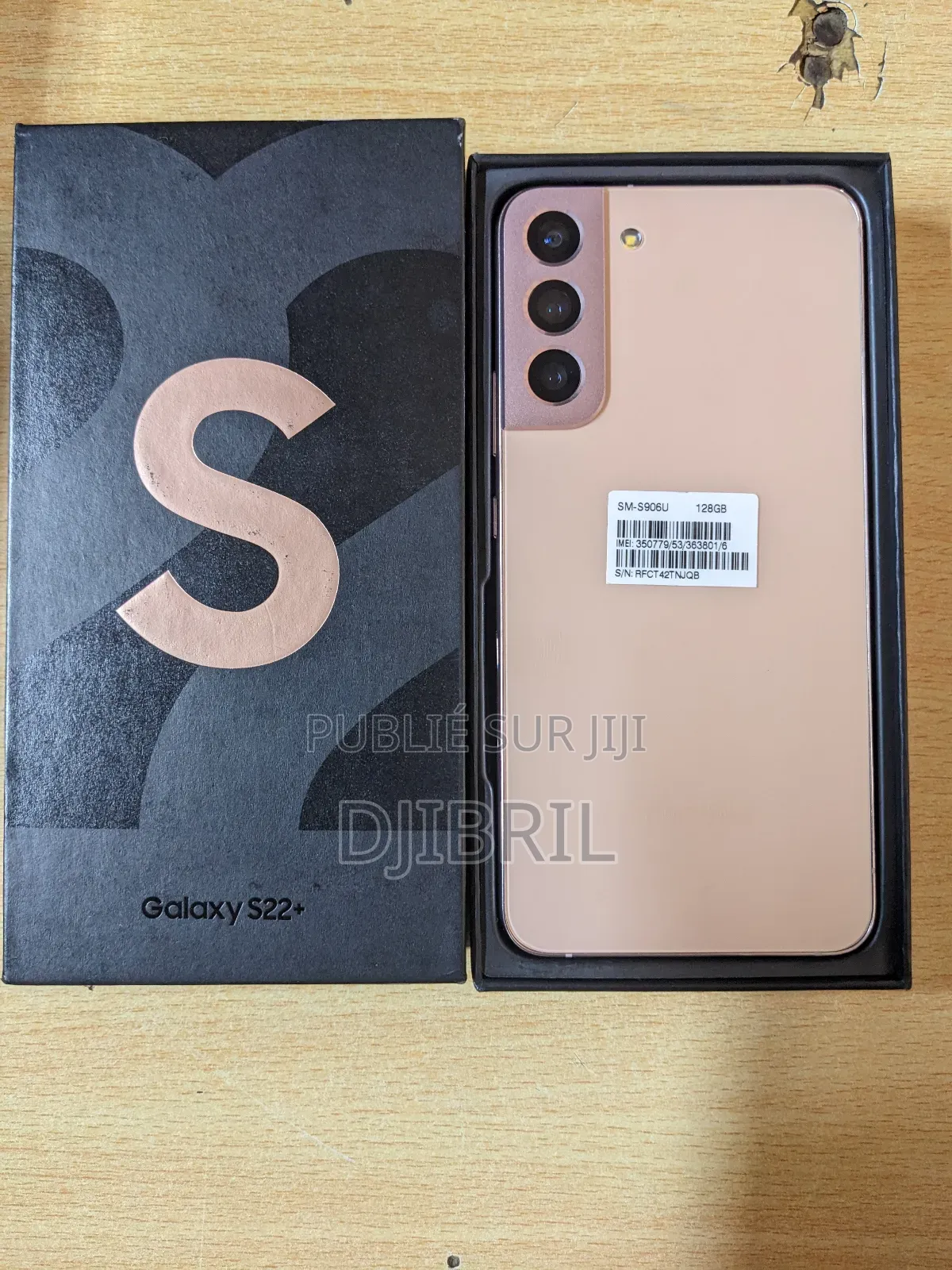 New Samsung Galaxy S22+ 5G 128 GB Doré